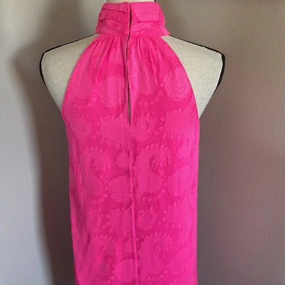 LILLY PULITZER hot pink dress Kristine Halter - Picture 7 of 10